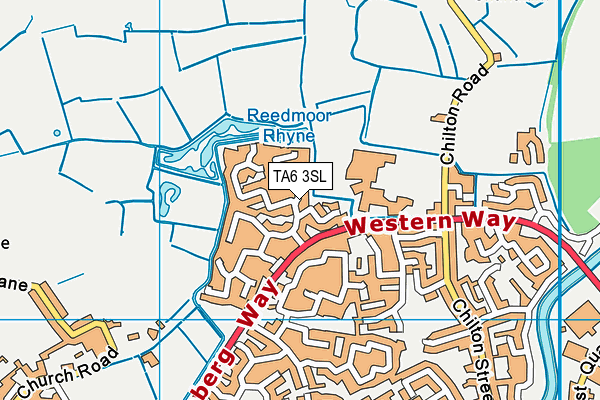 TA6 3SL map - OS VectorMap District (Ordnance Survey)