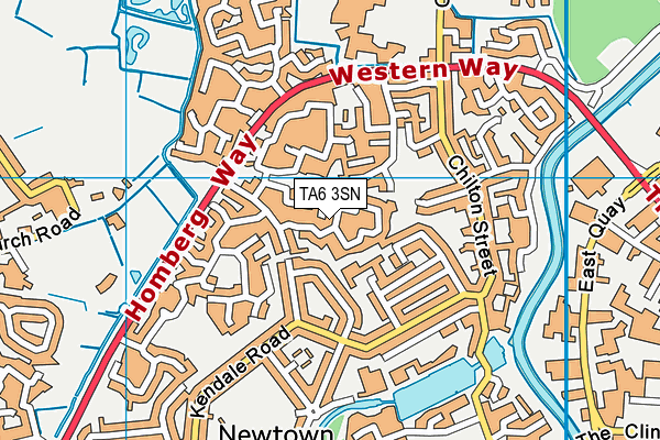 TA6 3SN map - OS VectorMap District (Ordnance Survey)
