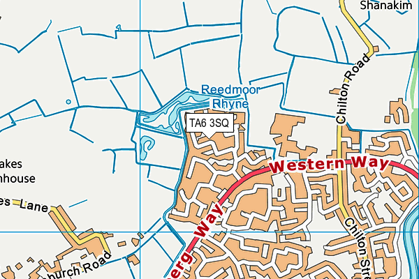TA6 3SQ map - OS VectorMap District (Ordnance Survey)