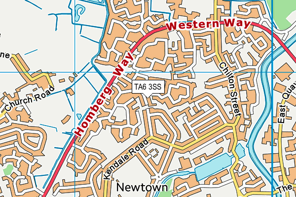 TA6 3SS map - OS VectorMap District (Ordnance Survey)