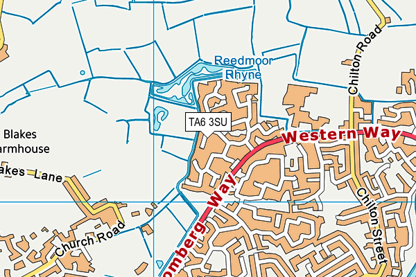TA6 3SU map - OS VectorMap District (Ordnance Survey)