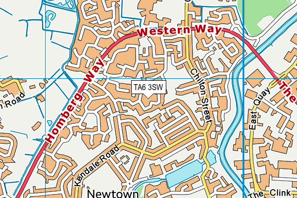 TA6 3SW map - OS VectorMap District (Ordnance Survey)