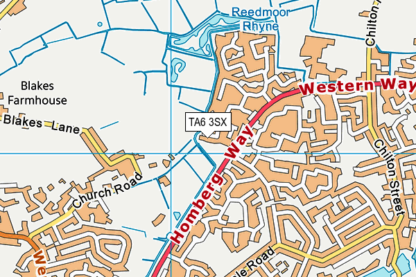 TA6 3SX map - OS VectorMap District (Ordnance Survey)