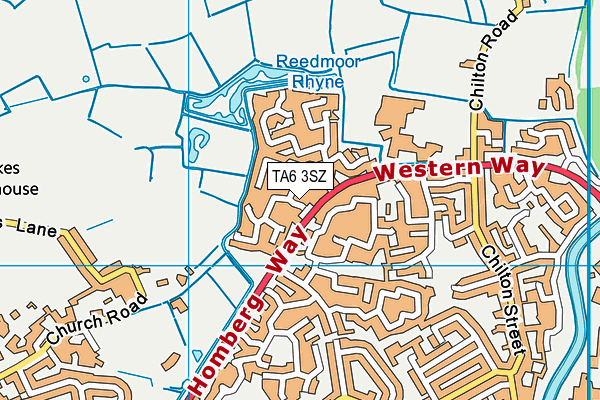 TA6 3SZ map - OS VectorMap District (Ordnance Survey)
