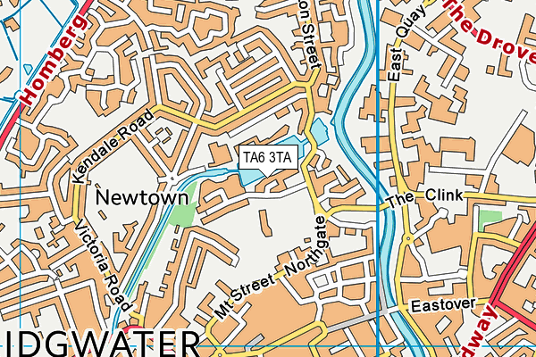 TA6 3TA map - OS VectorMap District (Ordnance Survey)