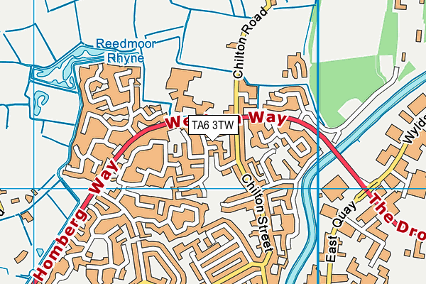 TA6 3TW map - OS VectorMap District (Ordnance Survey)
