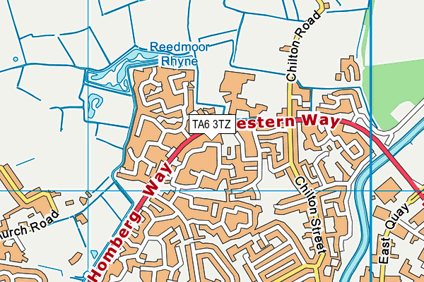 TA6 3TZ map - OS VectorMap District (Ordnance Survey)