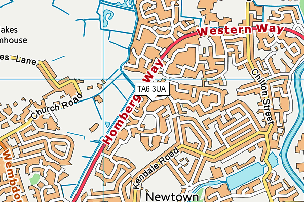 TA6 3UA map - OS VectorMap District (Ordnance Survey)