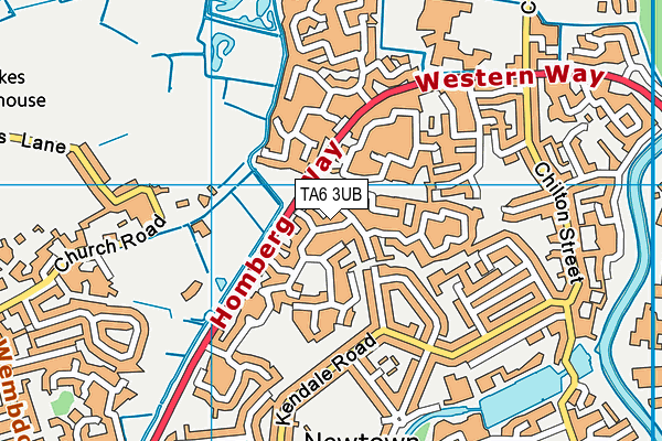 TA6 3UB map - OS VectorMap District (Ordnance Survey)