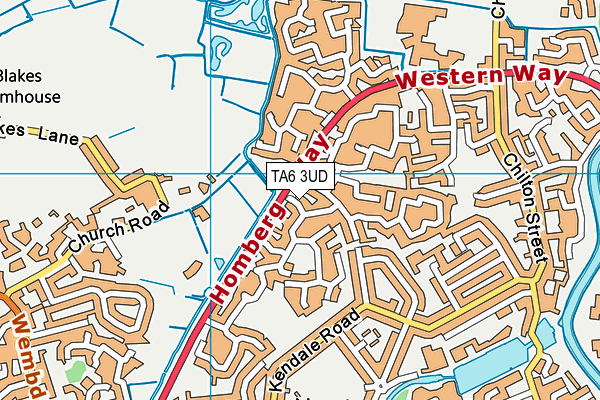 TA6 3UD map - OS VectorMap District (Ordnance Survey)