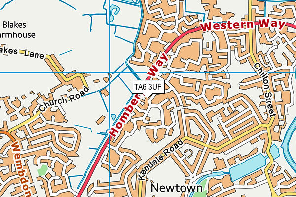 TA6 3UF map - OS VectorMap District (Ordnance Survey)