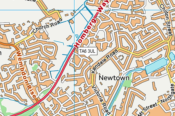 TA6 3UL map - OS VectorMap District (Ordnance Survey)