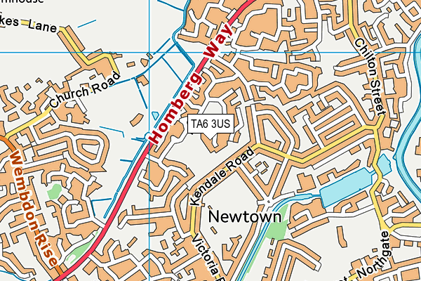 TA6 3US map - OS VectorMap District (Ordnance Survey)