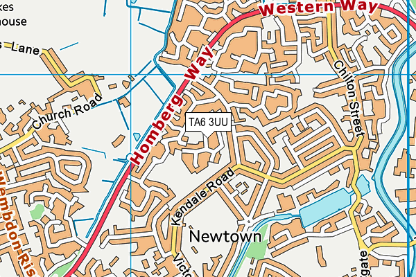 TA6 3UU map - OS VectorMap District (Ordnance Survey)