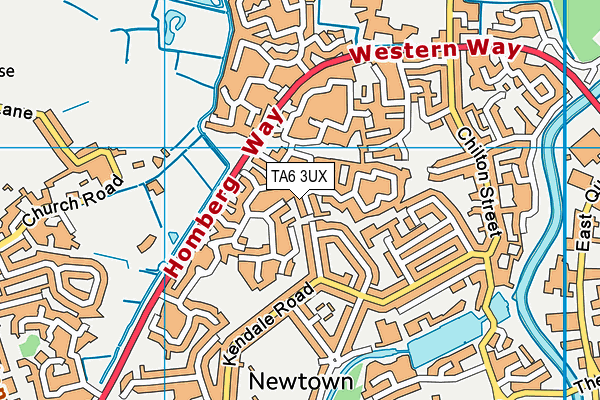 TA6 3UX map - OS VectorMap District (Ordnance Survey)