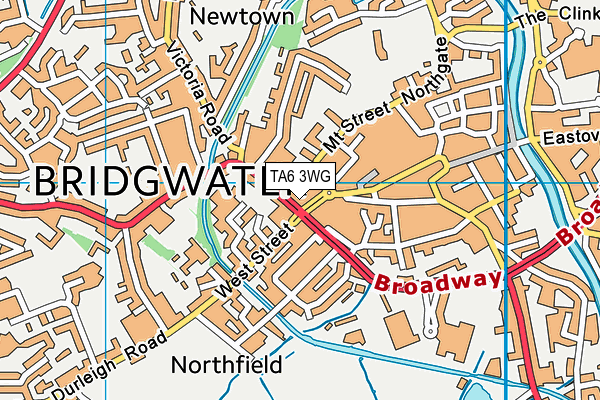 TA6 3WG map - OS VectorMap District (Ordnance Survey)