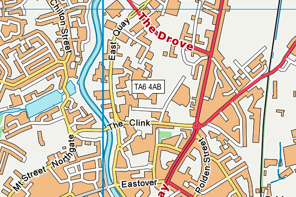 TA6 4AB map - OS VectorMap District (Ordnance Survey)