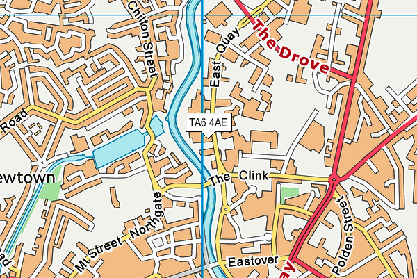 Puregym (Bridgwater) map (TA6 4AE) - OS VectorMap District (Ordnance Survey)