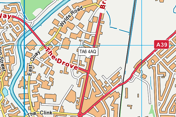TA6 4AQ map - OS VectorMap District (Ordnance Survey)
