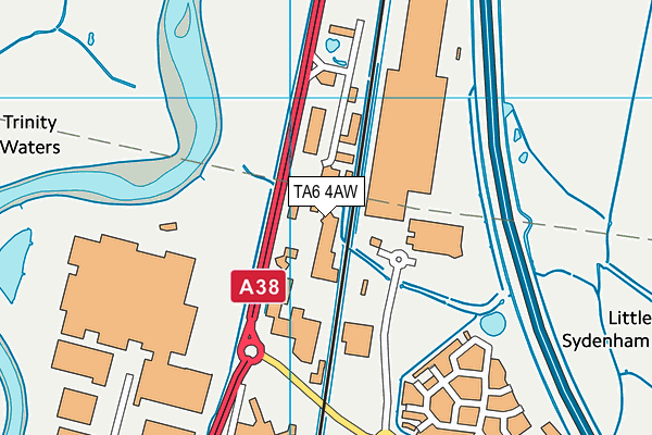 TA6 4AW map - OS VectorMap District (Ordnance Survey)
