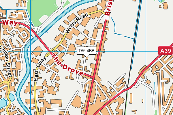 TA6 4BB map - OS VectorMap District (Ordnance Survey)