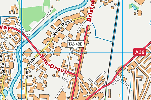 TA6 4BE map - OS VectorMap District (Ordnance Survey)