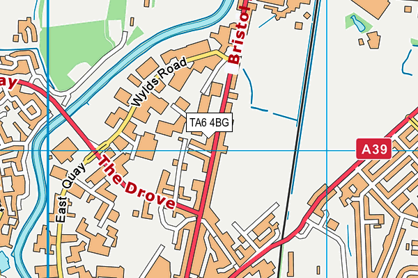 TA6 4BG map - OS VectorMap District (Ordnance Survey)