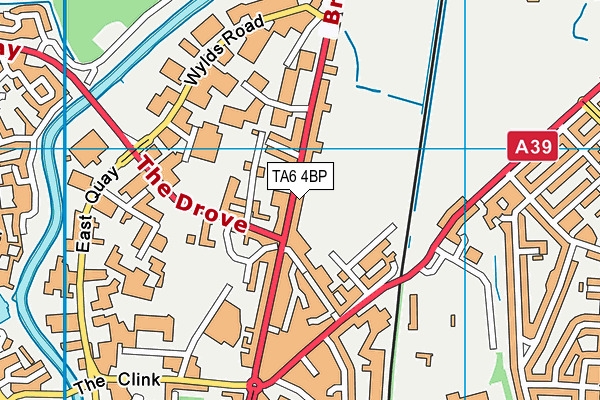 TA6 4BP map - OS VectorMap District (Ordnance Survey)