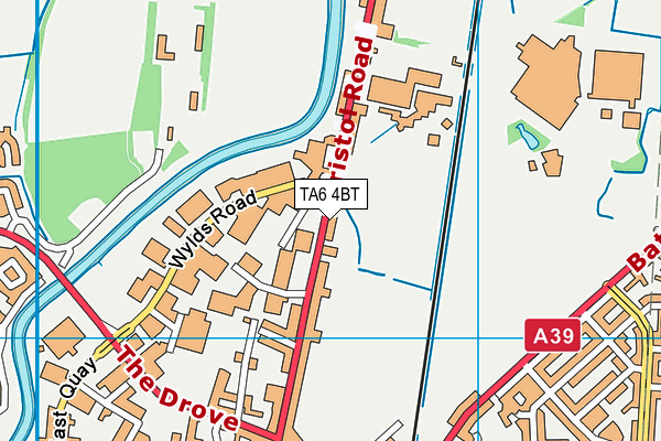 TA6 4BT map - OS VectorMap District (Ordnance Survey)