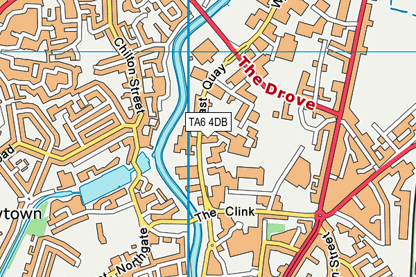 TA6 4DB map - OS VectorMap District (Ordnance Survey)