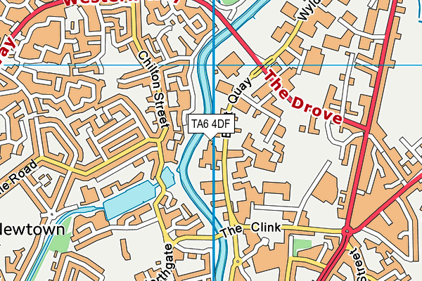 TA6 4DF map - OS VectorMap District (Ordnance Survey)