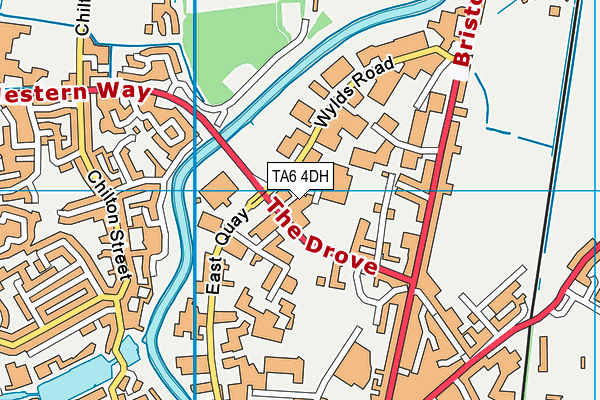 TA6 4DH map - OS VectorMap District (Ordnance Survey)