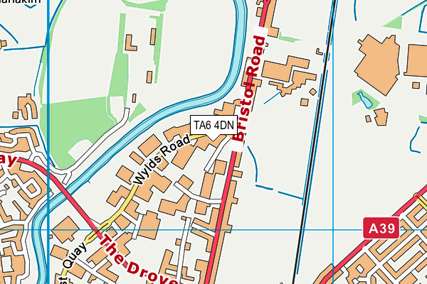 TA6 4DN map - OS VectorMap District (Ordnance Survey)