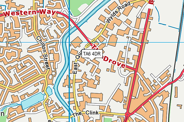 TA6 4DR map - OS VectorMap District (Ordnance Survey)