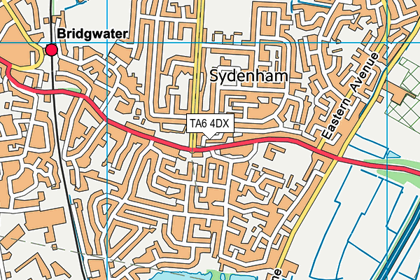 TA6 4DX map - OS VectorMap District (Ordnance Survey)