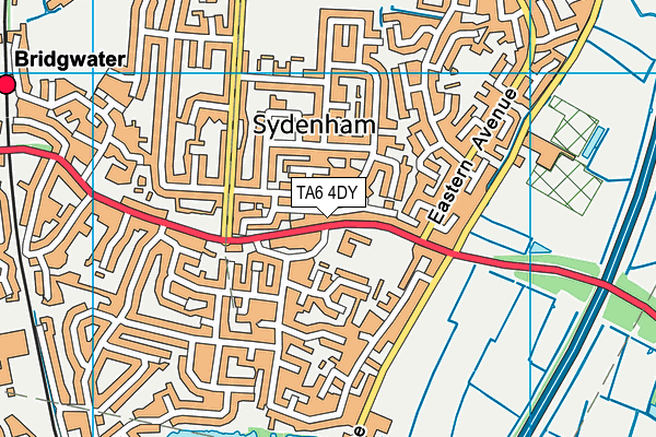 TA6 4DY map - OS VectorMap District (Ordnance Survey)