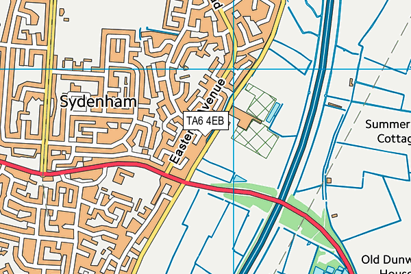 TA6 4EB map - OS VectorMap District (Ordnance Survey)