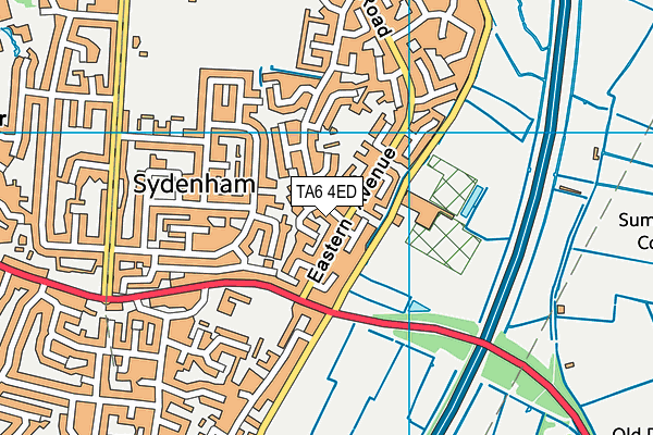 TA6 4ED map - OS VectorMap District (Ordnance Survey)