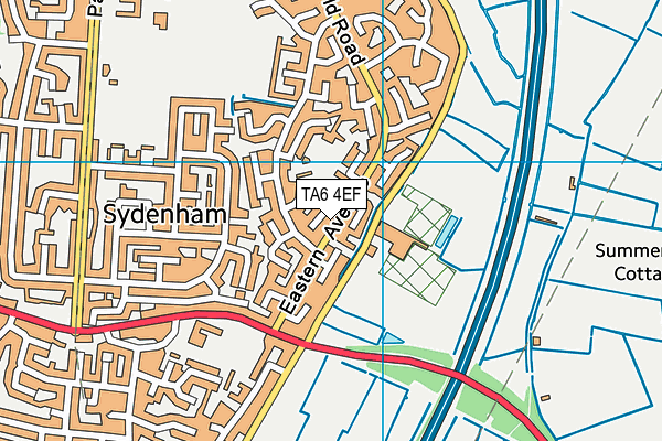 TA6 4EF map - OS VectorMap District (Ordnance Survey)