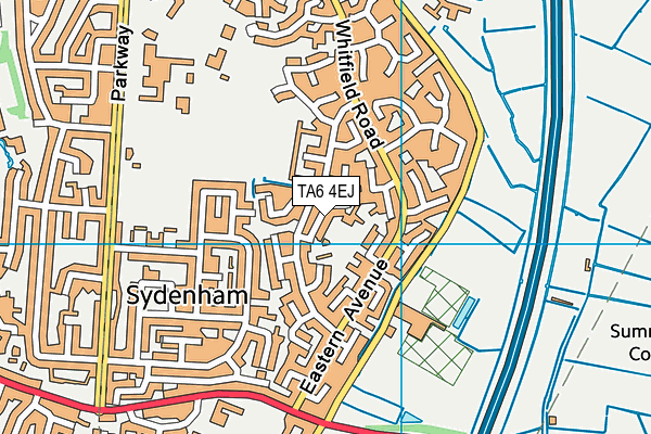 TA6 4EJ map - OS VectorMap District (Ordnance Survey)