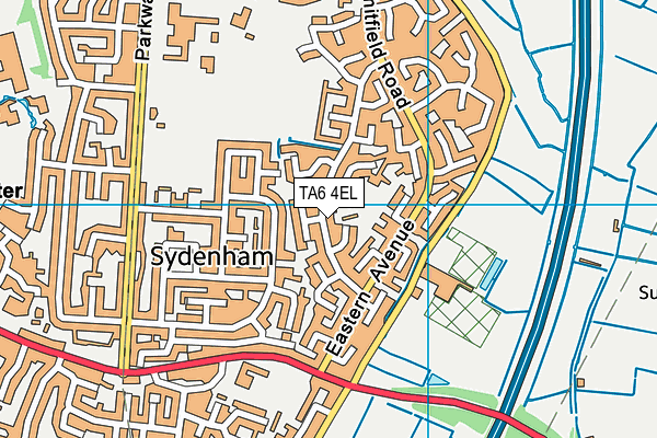 TA6 4EL map - OS VectorMap District (Ordnance Survey)