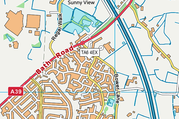 TA6 4EX map - OS VectorMap District (Ordnance Survey)