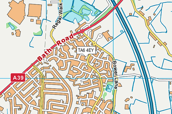 TA6 4EY map - OS VectorMap District (Ordnance Survey)