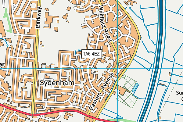 TA6 4EZ map - OS VectorMap District (Ordnance Survey)