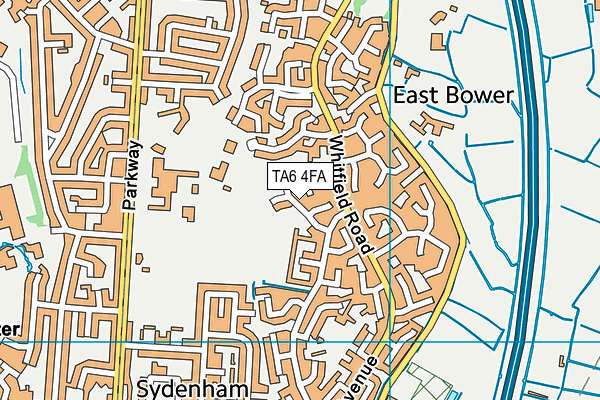 TA6 4FA map - OS VectorMap District (Ordnance Survey)