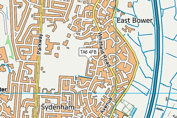 TA6 4FB map - OS VectorMap District (Ordnance Survey)