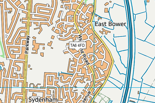 TA6 4FD map - OS VectorMap District (Ordnance Survey)