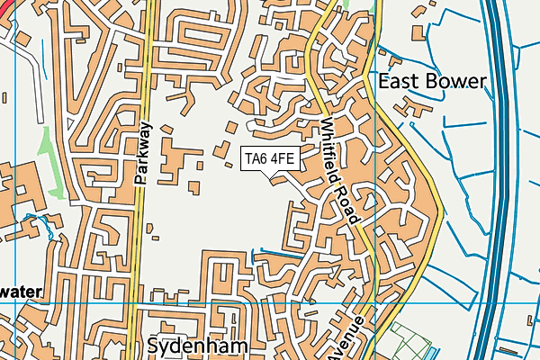 TA6 4FE map - OS VectorMap District (Ordnance Survey)