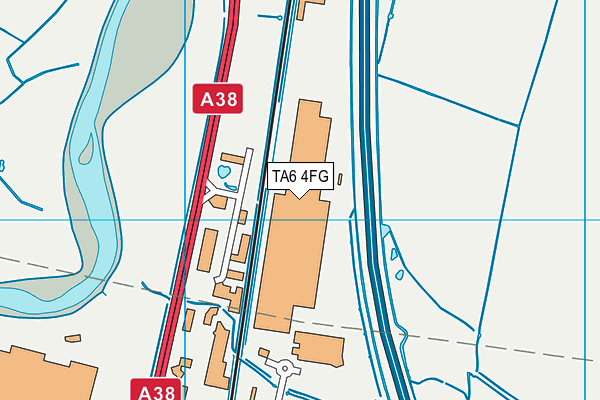 TA6 4FG map - OS VectorMap District (Ordnance Survey)