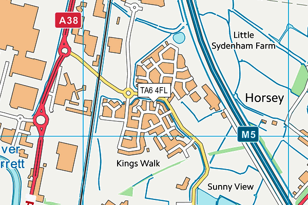 TA6 4FL map - OS VectorMap District (Ordnance Survey)